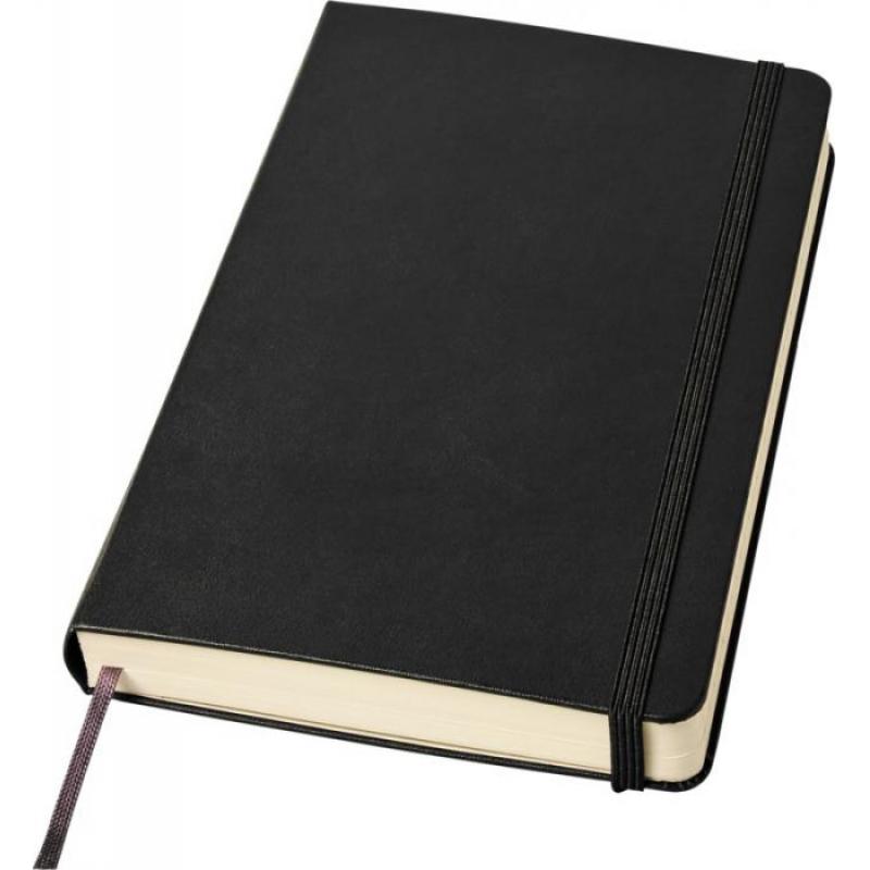 Image of Promotional Classic Expanded Notebook Large Hard Cover Ruled Paper Black