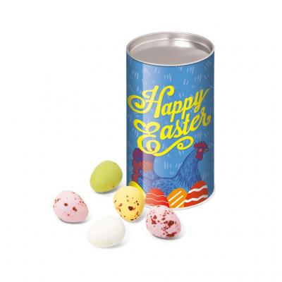 Image of Promotional Easter Mini Chocolate Eggs Presented In A Fully Branded Snack TubePromotional Easter Mini Chocolate Eggs Presented In A Fully Branded Snack Tube