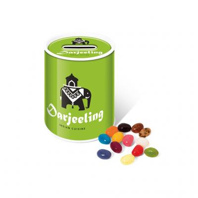 Image of Promotional Jelly Beans Sweets Presented In A Reusable Money Box Gift Tin