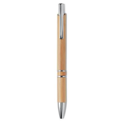 Image of Personalised Bamboo Pen With Push Button