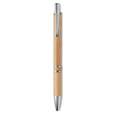 Image of Personalised Bamboo Pen With Push Button