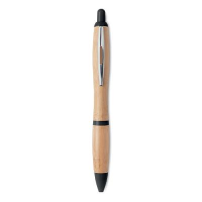 Image of Promotional Bamboo Pen With Coloured Fittings