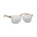 Image of Promotional Bamboo Sunglasses With Mirrored Lens