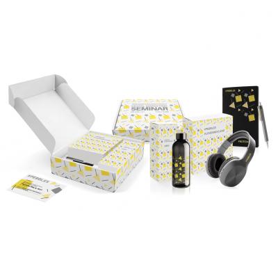 Image of Promotional Merch Gift Boxes With Bottle, Headphone, Notebook & Pen