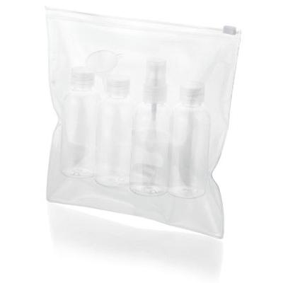 Image of Promotional Travel Bottle Set In Clear Pouch Airline Approved 