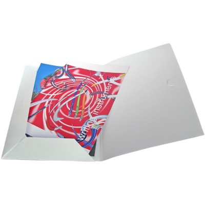 Image of Printed Document Folder A4 Tuck Closure Frosted White