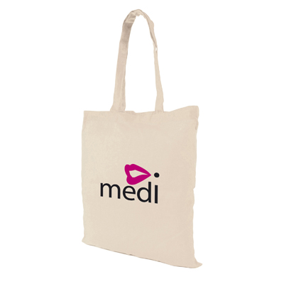 Image of Express Printed Natural 5oz Shopper Bag Branded With Your Logo