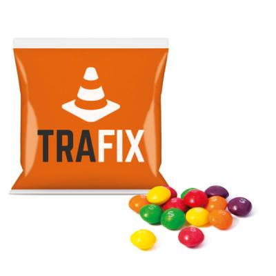 Image of Promotional Skittles Sweets In Printed Flow Bag 10g