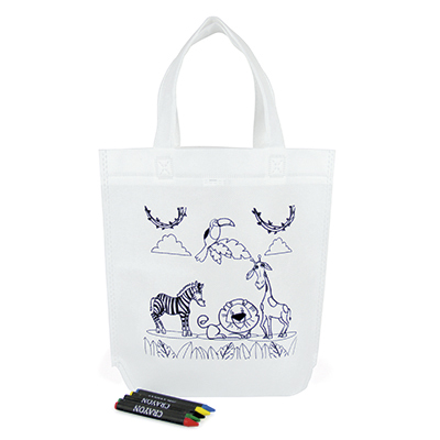 Image of Promotional Kids Colouring Bag With Crayons Express Printed