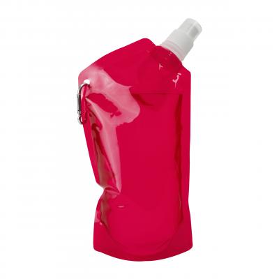 Image of Printed Collapsible Water Bottle With Clip