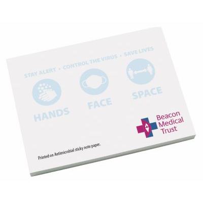 Image of Printed Antibacterial Sticky Notes A7