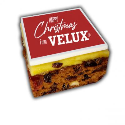 Image of Promotional Christmas Cake Printed With Your Branding