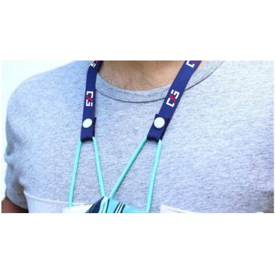 Image of Promotional Mask Holder Lanyard Printed With Your Company Logo