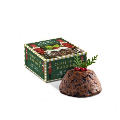 Image of Promotional Christmas Pudding Presented In A Individual Eco Gift Box