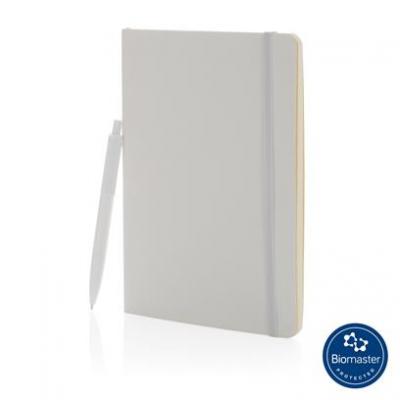 Image of Promotional Antimicrobial A5 Softcover Notebook And Pen Set