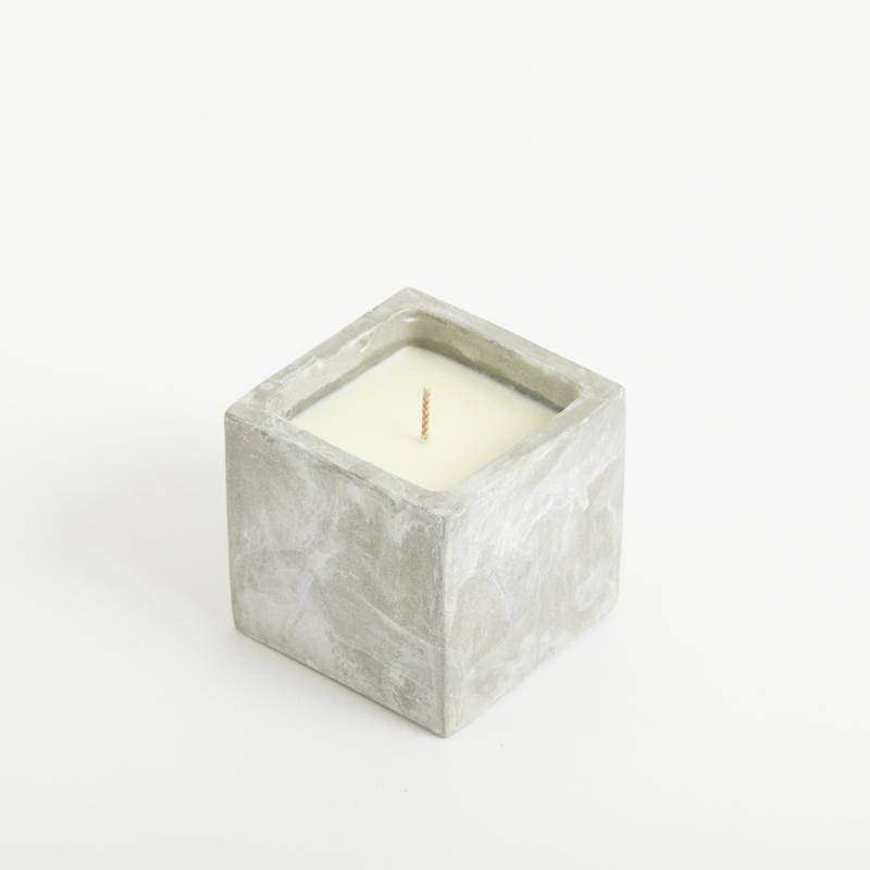 Image of Promotional Vegan Scented Candle In Concrete Cube