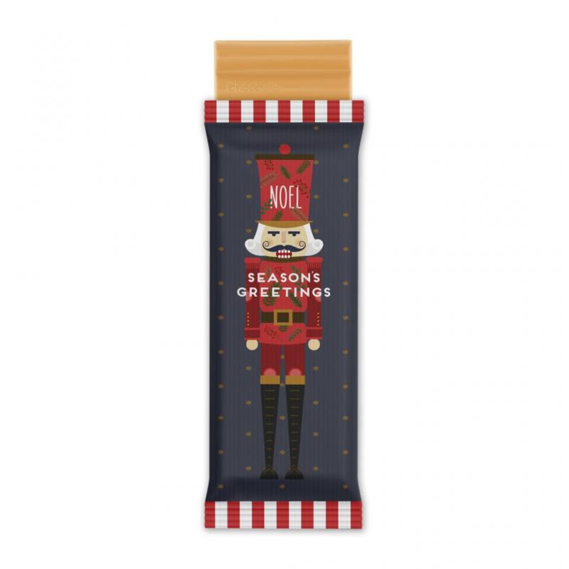 Image of Promotional Gold Chocolate Christmas Bar 60g