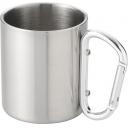 Image of Promotional Metal Camping Mug With Carabiner Clip