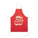 Image of Promotional Christmas Apron Printed With Your Logo Red Cotton