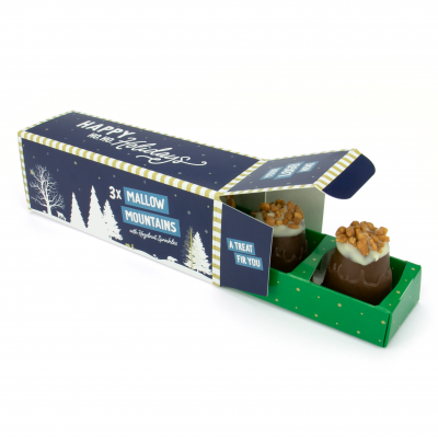 Image of Promotional Christmas Chocolate Mallows In Eco Gift Box