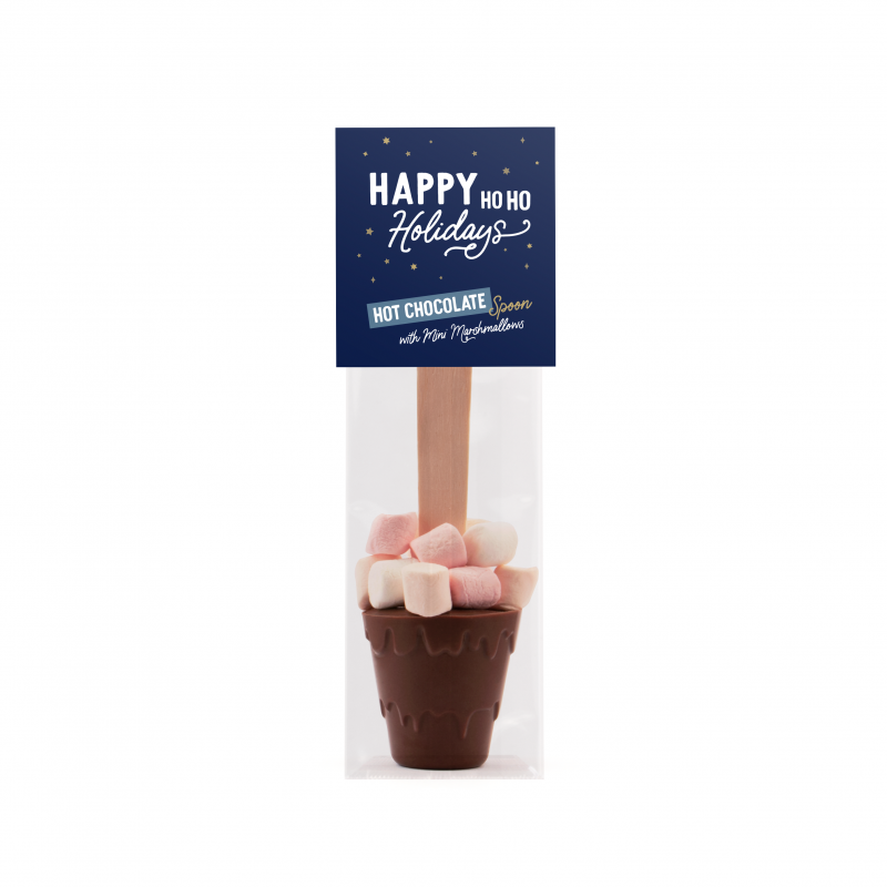 Image of Promotional Christmas Hot Chocolate Spoon With Marshmallows