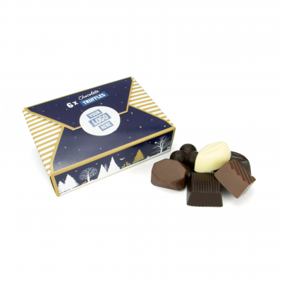 Image of Promotional Christmas Chocolate Truffles In Gift Box