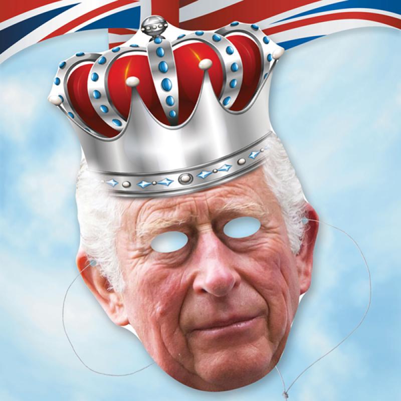 Image of Printed King Charles Coronation Face Masks
