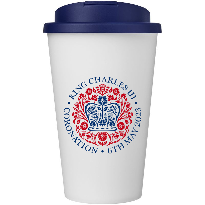 Image of King Charles Coronation Promotional Cup Eco Americano Take Out cup British Made