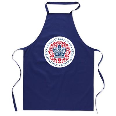 Image of King Charles Coronation Promotional Apron KITAB Cotton Kitchen Apron