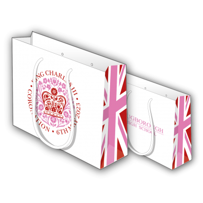 Image of King's Coronation Merchandise Laminate Bags Gift Bags