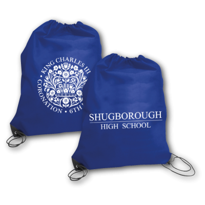 Image of King's Coronation Merchandise Drawstring Bag 