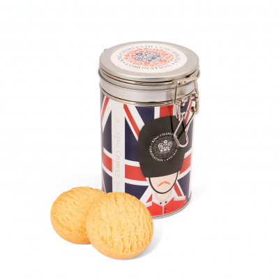 Image of King Charles Coronation Shortbread Biscuits In Gift Tin