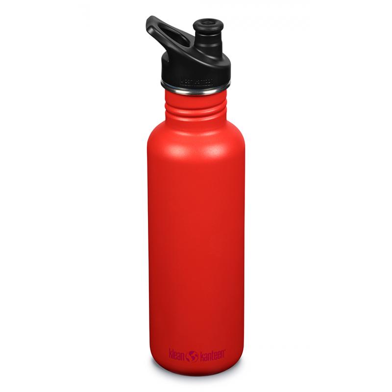 Image of Promotional Klean Kanteen Classic Bottle 800ml Stainless Steel Tiger Lilly