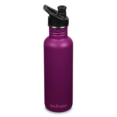 Image of Promotional Klean Kanteen Classic Bottle 800ml Stainless Steel Purple Potion