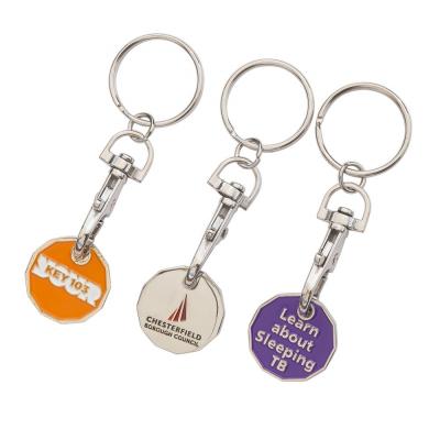 Image of Branded Trolley Coin Key Ring