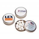 Image of Round Silver Tins with sweets and Mints 