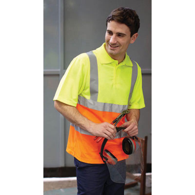 Image of Yoko Hi Vis Short Sleeve Polo Shirt