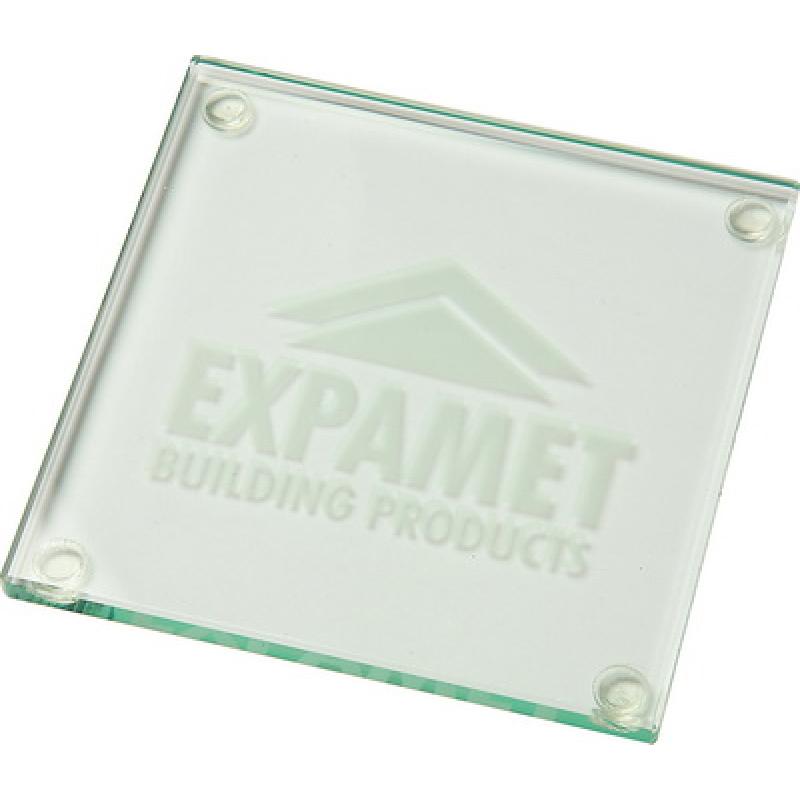 Image of 10cm Jade Glass Square Coaster