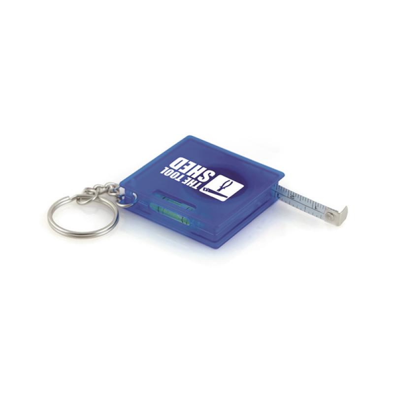 Image of Skillet Measuring Tape With Spirit Level Keyring