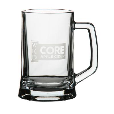 Image of Large Plain Straight Sided Glass Tankard 670ml