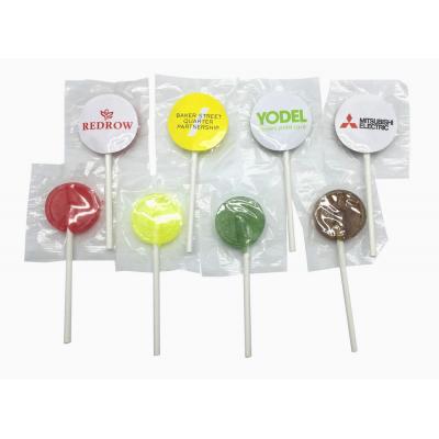 Image of Lollipop - Flat Lollipops, custom Shaped Lollipops Printed Wrapper