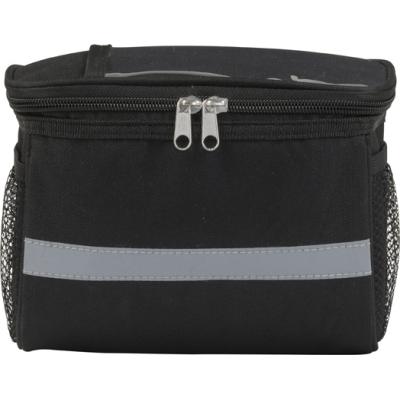 Image of Bicycle Cooler Bag With Side Pockets And Reflective Strip.