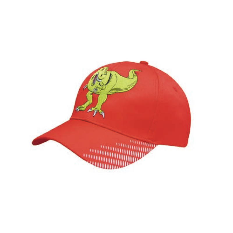 Image of Baseball Cap Poly Twill With Peak Flash Print