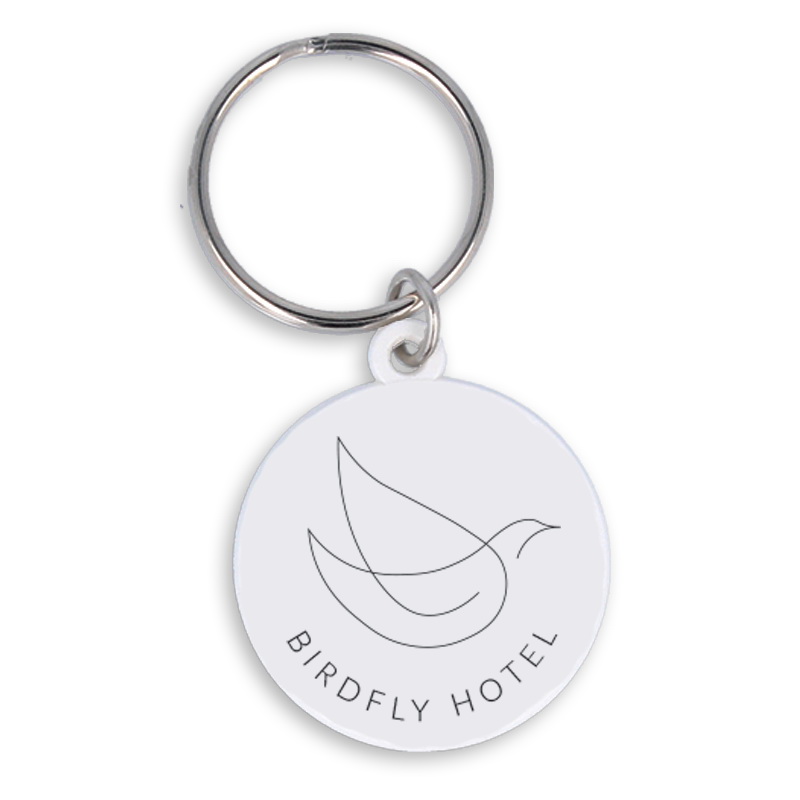 Image of 30mm Round Keyring Recycled