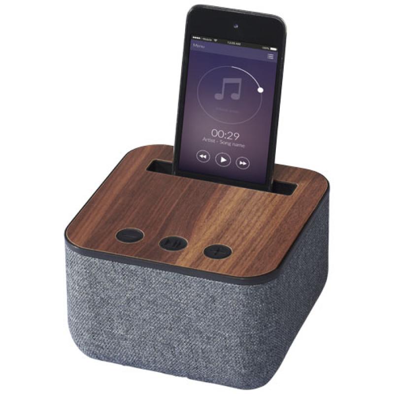 Image of Shae Fabric and Wood Bluetooth Speaker