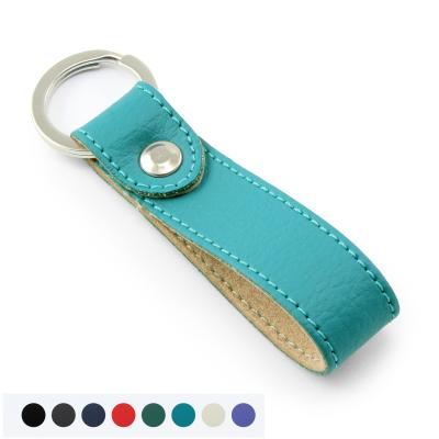 Image of Recycled E Leather Rectangular Key Fob