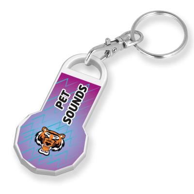 Image of Recycled £ Trolley Coin Stick Keyring