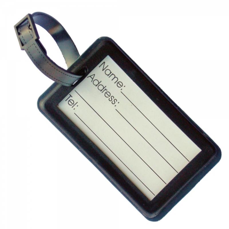 Image of Soft PVC Luggage Tag (Medium: Rigid Frame)