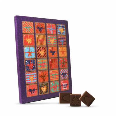 Image of A4 Advent Calendar Vegan Dark Chocolate 71% Cocoa