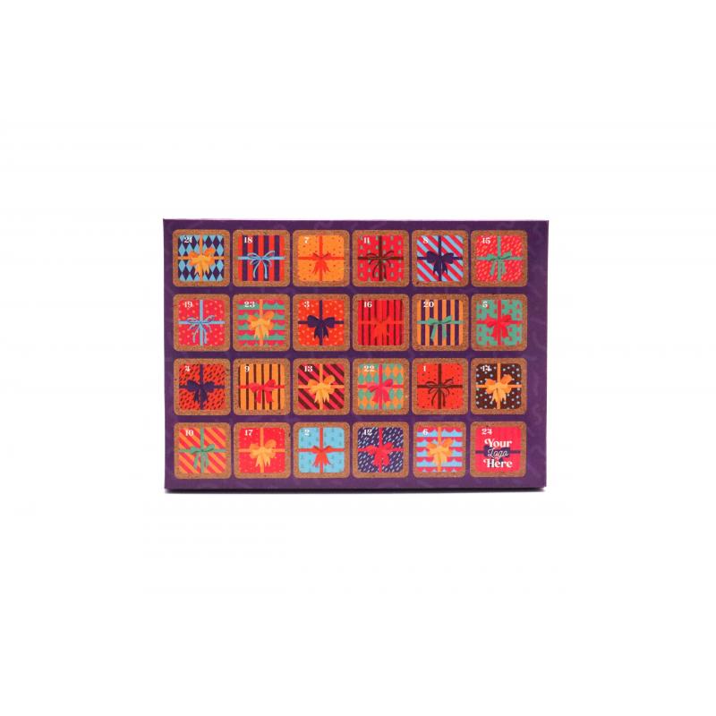 Image of A5 Advent Calendar Vegan Dark Chocolate 71% Cocoa